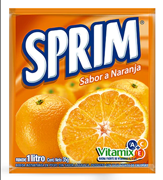 JUGOM POLVO SPRIM NARANJA 25 GRS