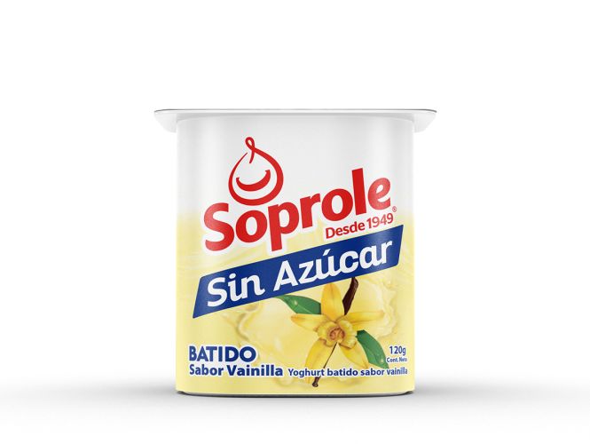 YOGURT BATIDO SIN AZUCAR VAINILLA 120 GRS