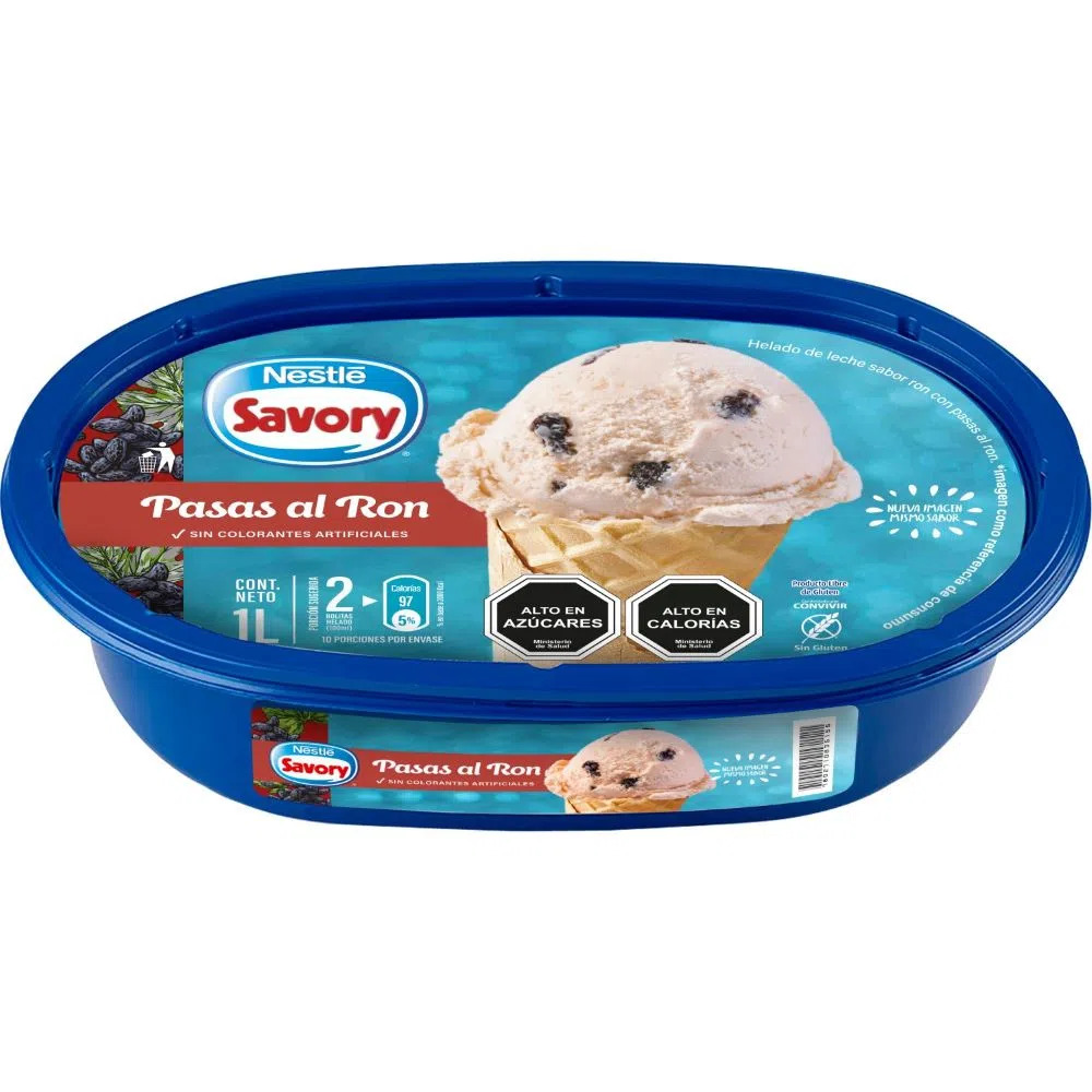 HELADO CASATA SAVORY PASAS AL RON 1 LT