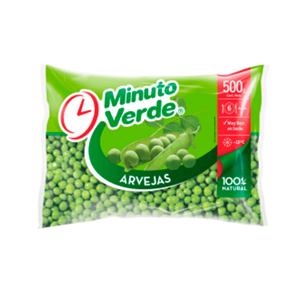 ARVEJA CONGELADA MINUTO VERDE 500 GRS