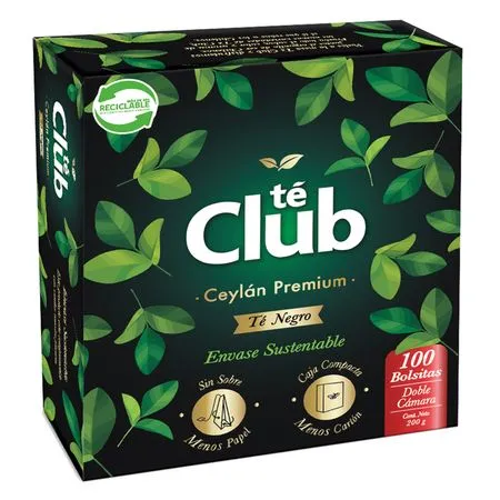 TE CLUB PREMIUM 100 BOLSITAS