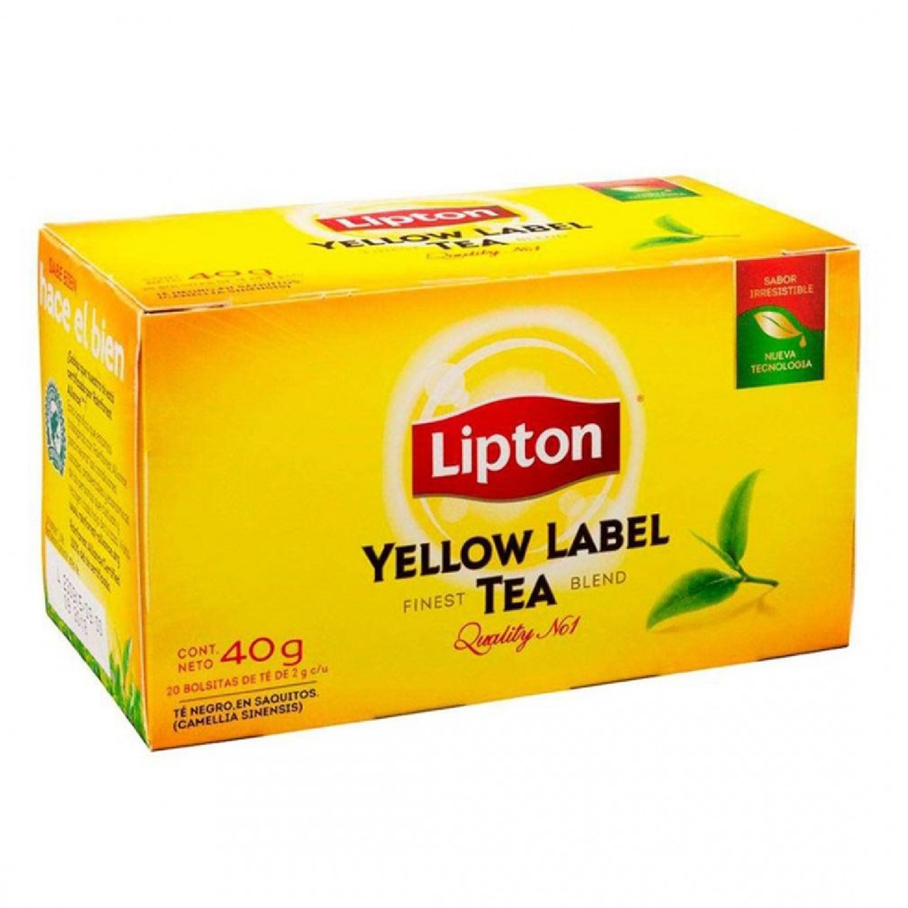 TE LIPTON YELLOW 20 BOLSITAS