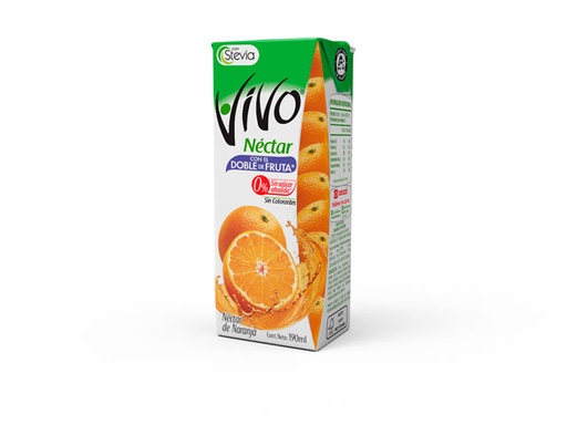 JUGO LIQUIDO VIVO 190 CC NARANJA