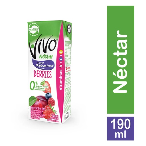 JUGO LIQUIDO VIVO BERRIES 190 CC