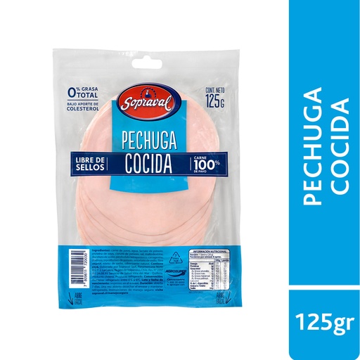 Pechuga de Pavo Cocida 125gr