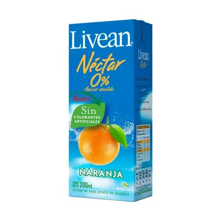 JUGO LIQUIDO LIVEAN NARANJA 200 CC