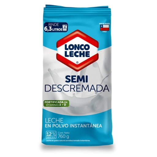 LECHE EN POLVO LONCOLECHE SEMIDESCREMADA 760 GRS